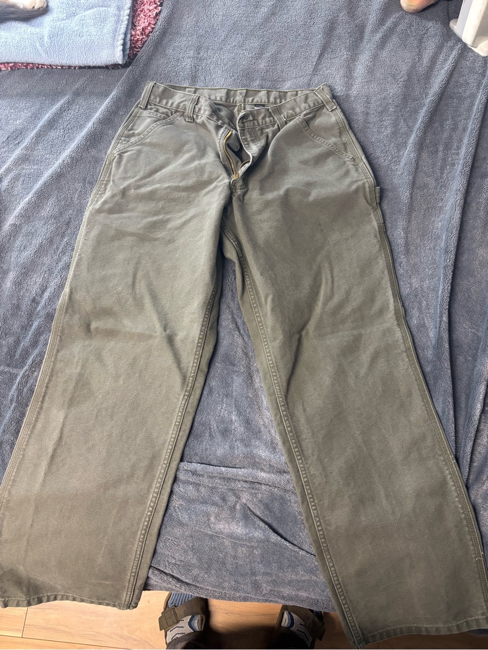 Carhartt Olive Green Work Chinos